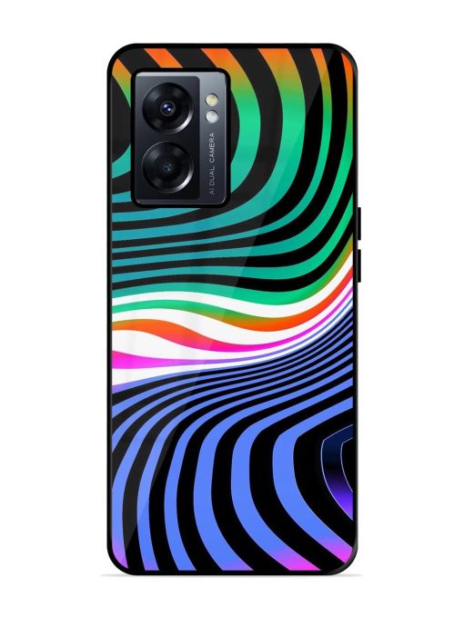 Psychedelic Waves Glossy Soft Edge Case for Oppo K10 (5G)