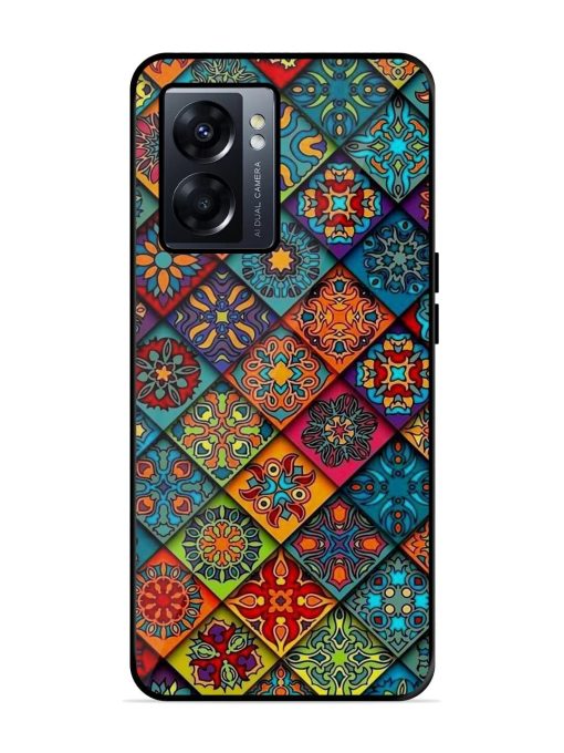 Patchwork Mandala Mosaic Glossy Soft Edge Case for Oppo K10 (5G)
