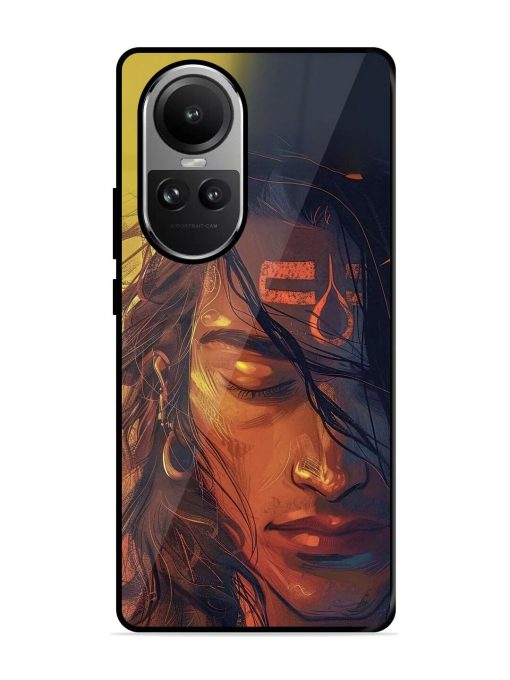 Tranquil Shiva Glossy Soft Edge Case for Oppo Reno 10 (5G) Chachhi