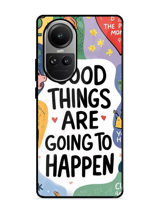 Uplifting Scribbles Glossy Soft Edge Case for Oppo Reno 10 (5G) Chachhi