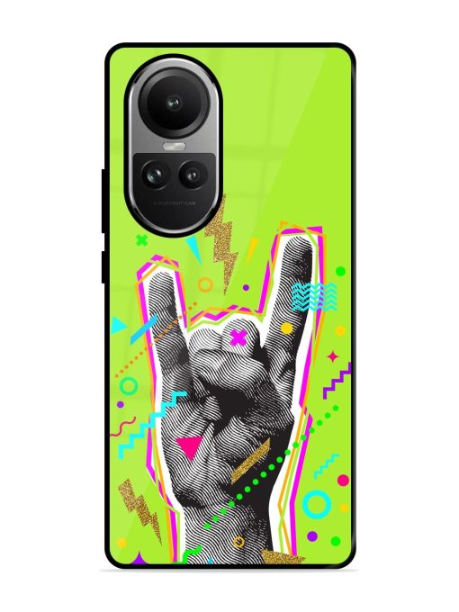 Neon Rock Glossy Soft Edge Case for Oppo Reno 10 (5G) Chachhi