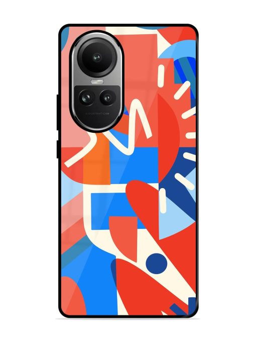 Abstract Harmony Glossy Soft Edge Case for Oppo Reno 10 (5G) Chachhi