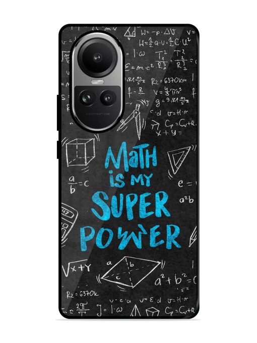 Math Magic Glossy Soft Edge Case for Oppo Reno 10 (5G) Chachhi