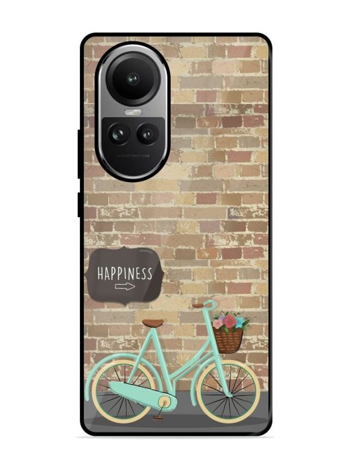 Pedaling Towards Happiness Glossy Soft Edge Case for Oppo Reno 10 (5G) Chachhi