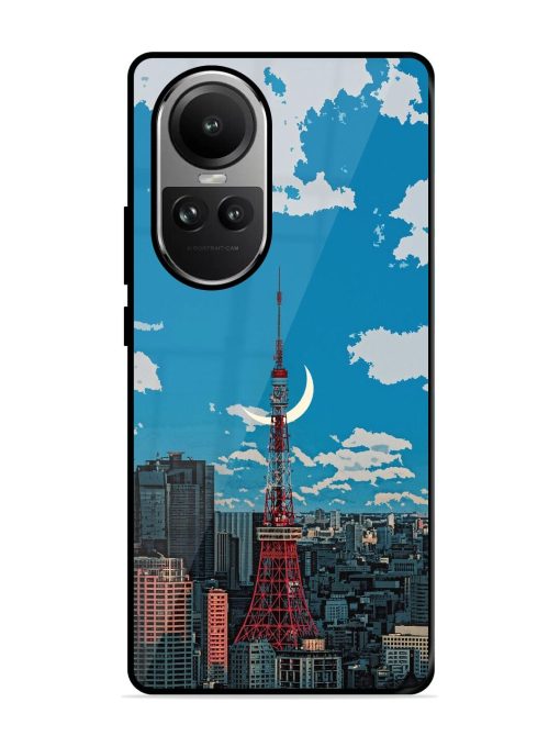 Tokyo Twilight Glossy Soft Edge Case for Oppo Reno 10 (5G) Chachhi