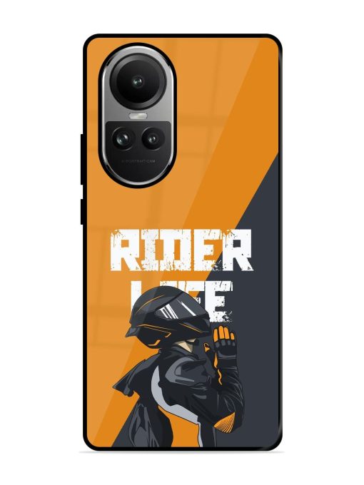 Ride Never Ends Glossy Soft Edge Case for Oppo Reno 10 (5G) Chachhi