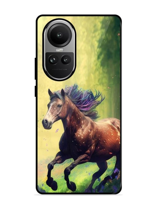 Enchanted Gallop Glossy Soft Edge Case for Oppo Reno 10 (5G) Chachhi