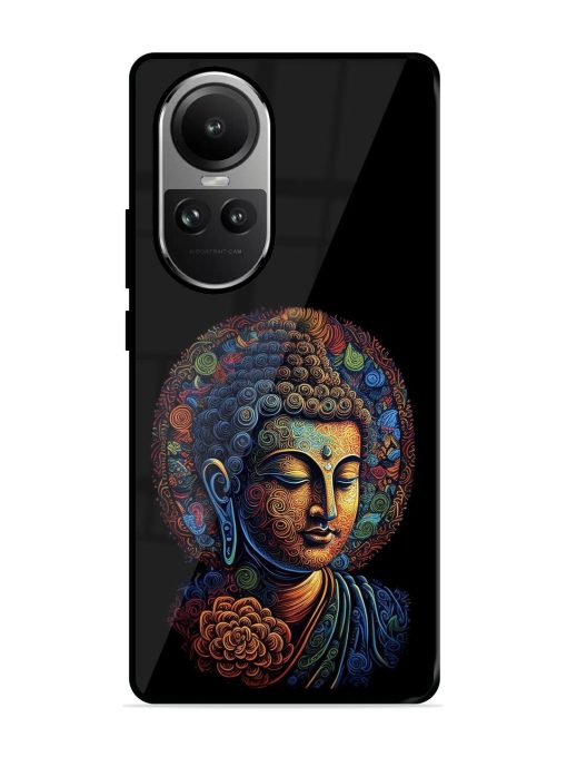 Stained Glass Serenity Glossy Soft Edge Case for Oppo Reno 10 (5G) Chachhi