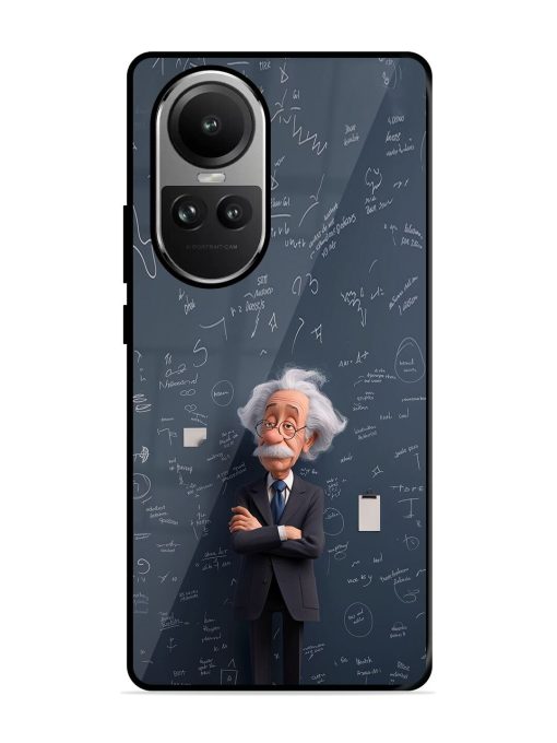 Albert Einstein Glossy Soft Edge Case for Oppo Reno 10 (5G) Chachhi