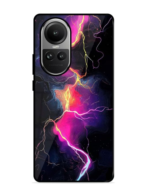 Electric Dreams Glossy Soft Edge Case for Oppo Reno 10 (5G) Chachhi