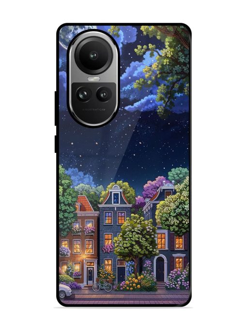 Moonlit Streets Glossy Soft Edge Case for Oppo Reno 10 (5G) Chachhi