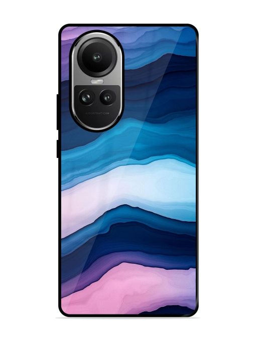 Oceanic Layers Glossy Soft Edge Case for Oppo Reno 10 (5G)