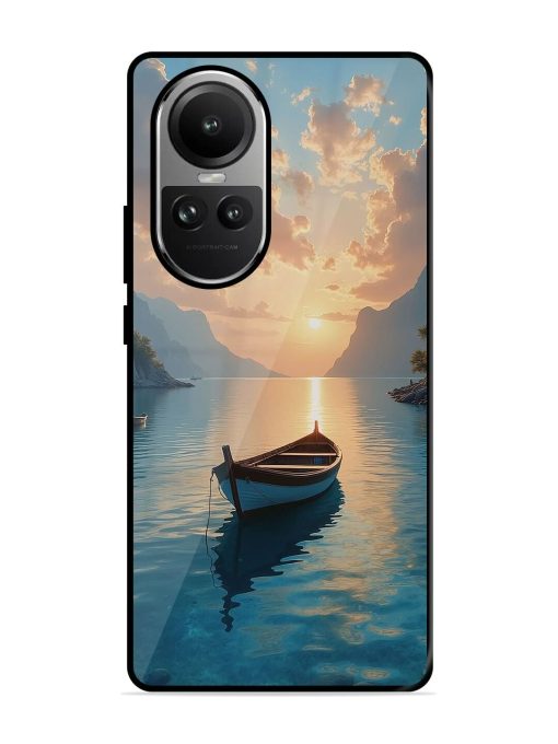 Serene Sunset Glossy Soft Edge Case for Oppo Reno 10 (5G) Chachhi