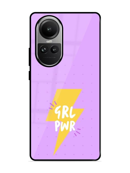 Girl Power Spark Glossy Soft Edge Case for Oppo Reno 10 (5G) Chachhi