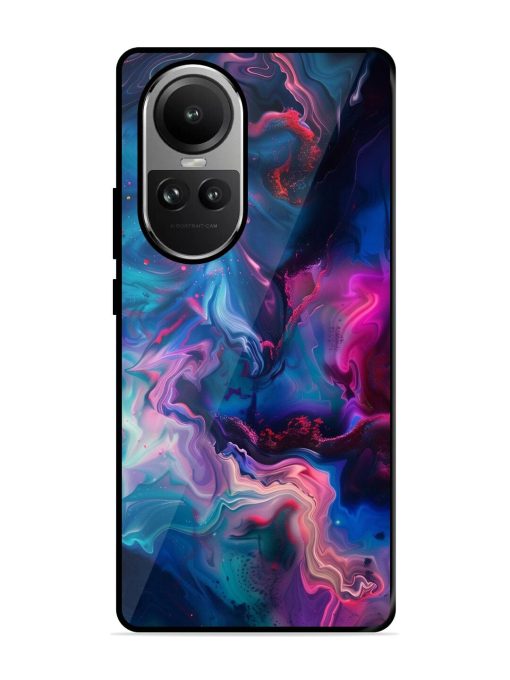 Cosmic Swirl Glossy Soft Edge Case for Oppo Reno 10 (5G) Chachhi