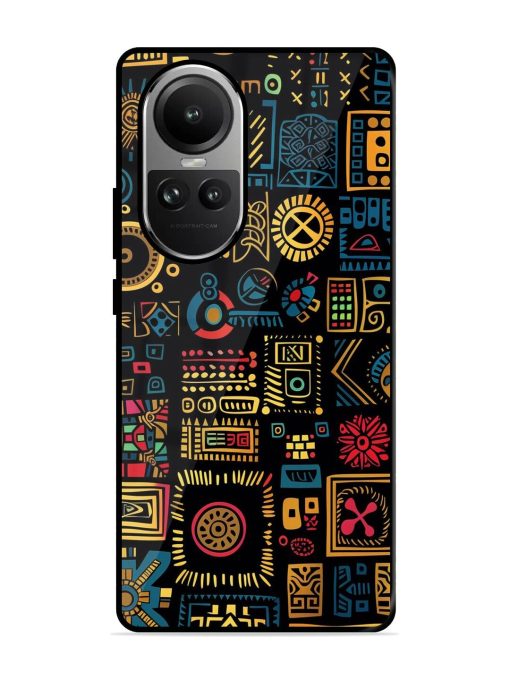 Tribal Tapestry Glossy Soft Edge Case for Oppo Reno 10 (5G) Chachhi