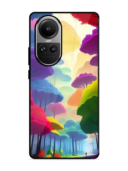 Rainbow Road Glossy Soft Edge Case for Oppo Reno 10 (5G) Chachhi