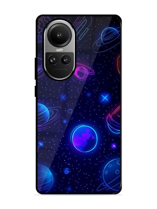 Neon Cosmos Glossy Soft Edge Case for Oppo Reno 10 (5G) Chachhi