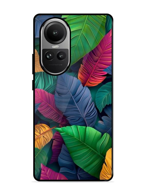 Tropical Tapestry Glossy Soft Edge Case for Oppo Reno 10 (5G) Chachhi