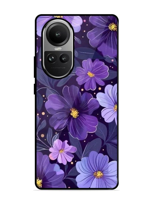 Purple Paradise Glossy Soft Edge Case for Oppo Reno 10 (5G) Chachhi