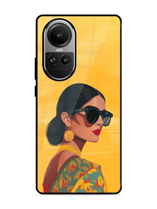 Neon Nightscape Glossy Soft Edge Case for Oppo Reno 10 (5G) Chachhi