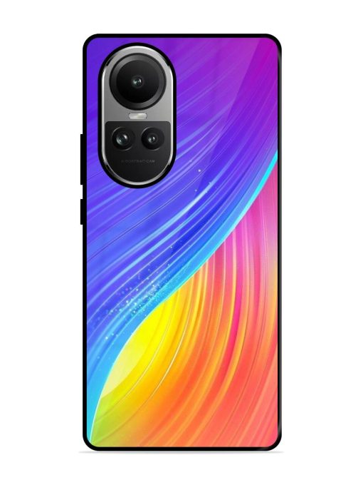 Neon Swirl Glossy Soft Edge Case for Oppo Reno 10 (5G) Chachhi