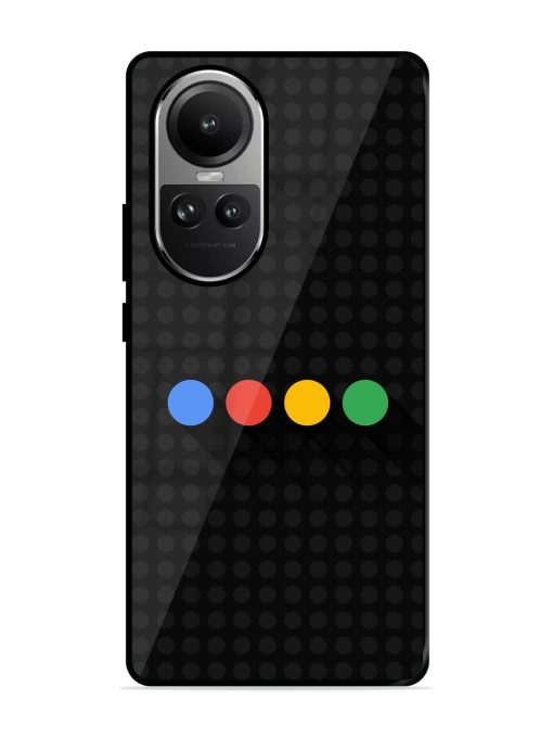 Google Dots Glossy Soft Edge Case for Oppo Reno 10 (5G) Chachhi