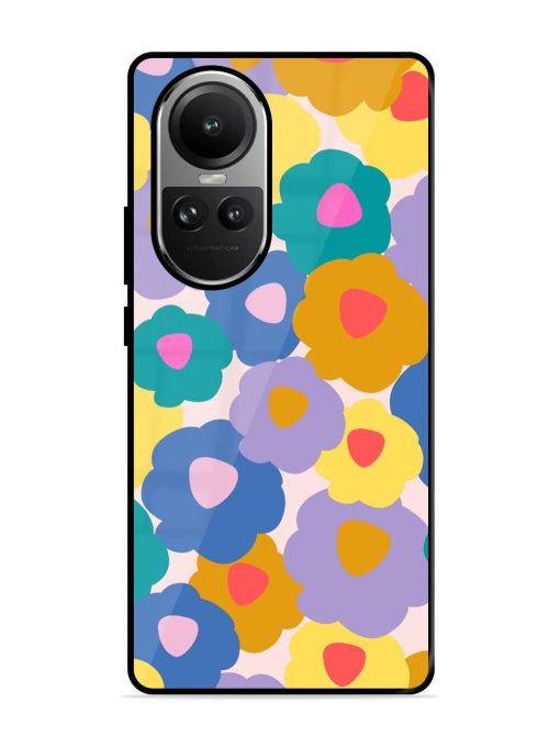 Flower Power Glossy Soft Edge Case for Oppo Reno 10 (5G) Chachhi