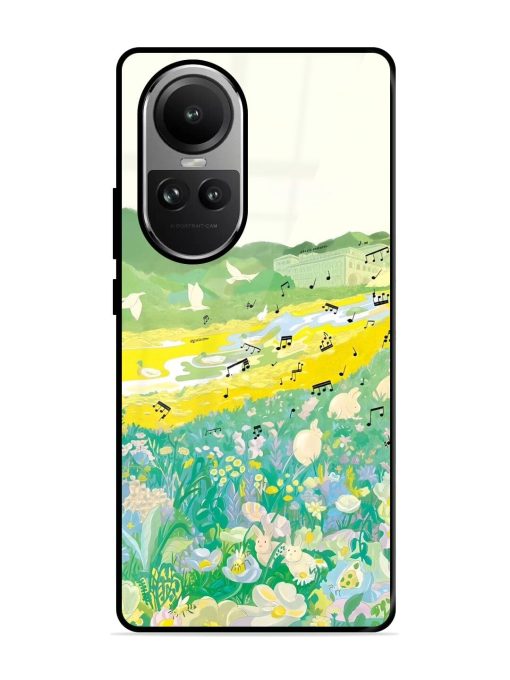 Melody In Bloom Glossy Soft Edge Case for Oppo Reno 10 (5G) Chachhi