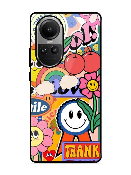 Good Times Good Vibes Glossy Soft Edge Case for Oppo Reno 10 (5G) Chachhi