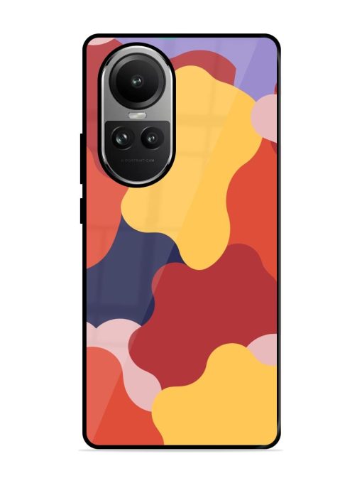 Gooey Color Chaos Glossy Soft Edge Case for Oppo Reno 10 (5G) Chachhi