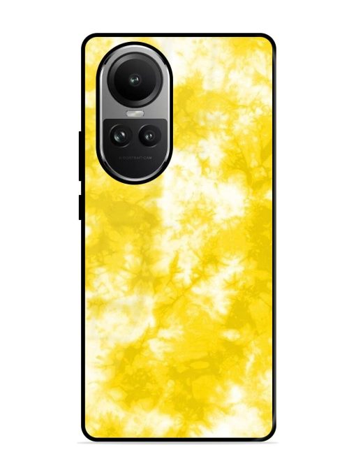 Golden Tie-Dye Twirl Glossy Soft Edge Case for Oppo Reno 10 (5G) Chachhi