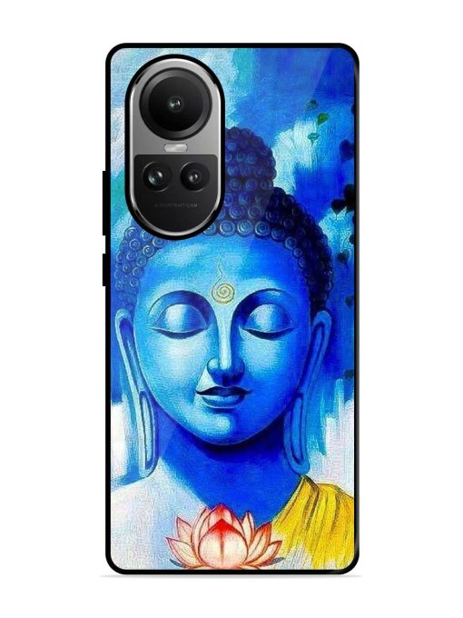 Serene Buddha With Lotus Glossy Soft Edge Case for Oppo Reno 10 (5G) Chachhi