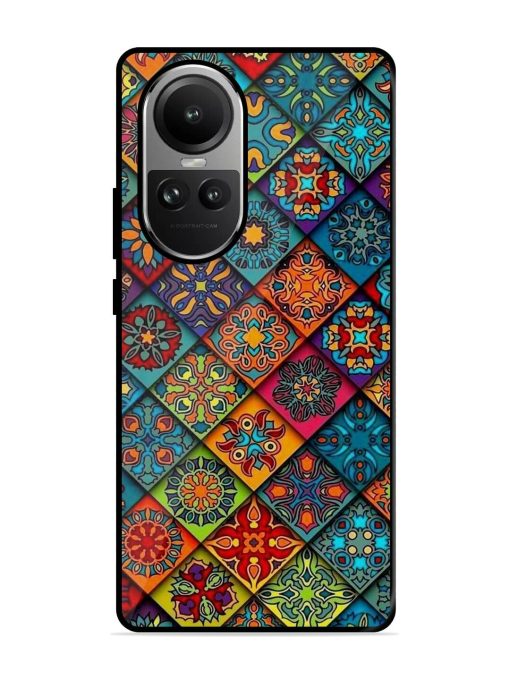 Patchwork Mandala Mosaic Glossy Soft Edge Case for Oppo Reno 10 (5G) Chachhi