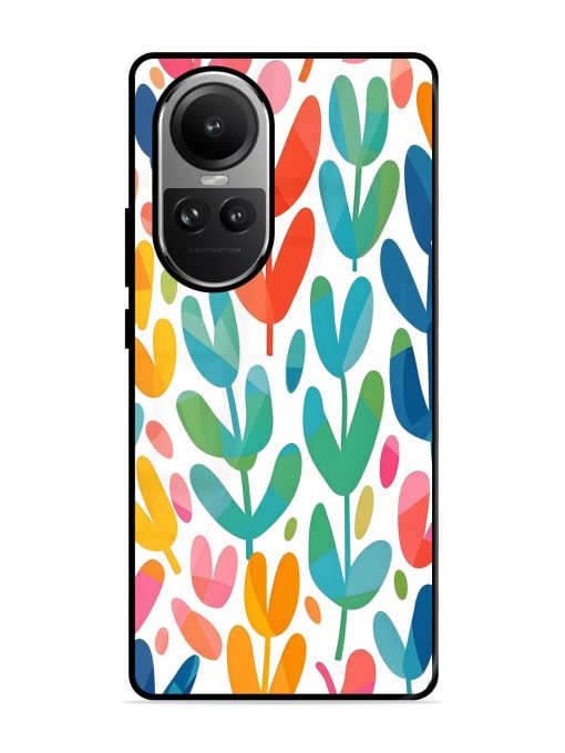 Rainbow Of Blooms Glossy Soft Edge Case for Oppo Reno 10 (5G) Chachhi