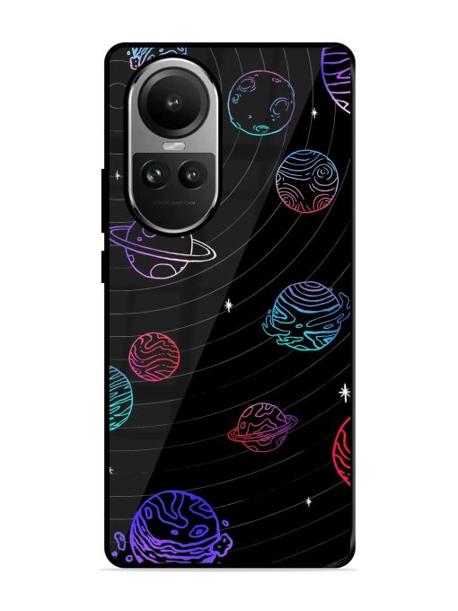 Cosmic Ballet Glossy Soft Edge Case for Oppo Reno 10 Pro (5G) Chachhi