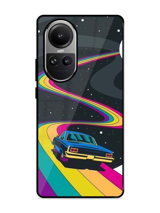 Rainbow Road Glossy Soft Edge Case for Oppo Reno 10 Pro (5G) Chachhi