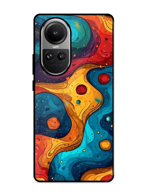 Cosmic Swirl Glossy Soft Edge Case for Oppo Reno 10 Pro (5G) Chachhi