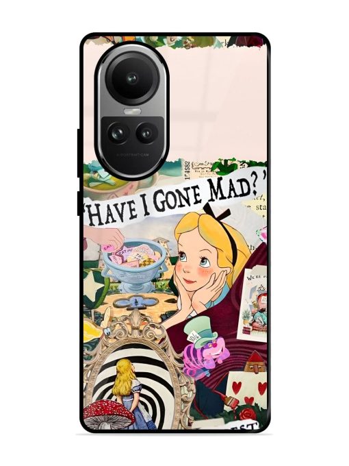 Mad Hatter'S Collage Glossy Soft Edge Case for Oppo Reno 10 Pro (5G) Chachhi