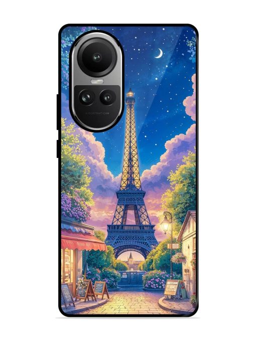 Twilight In Paris Glossy Soft Edge Case for Oppo Reno 10 Pro (5G) Chachhi