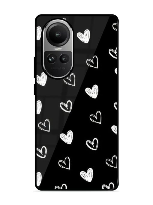 Scattered Hearts Glossy Soft Edge Case for Oppo Reno 10 Pro (5G) Chachhi