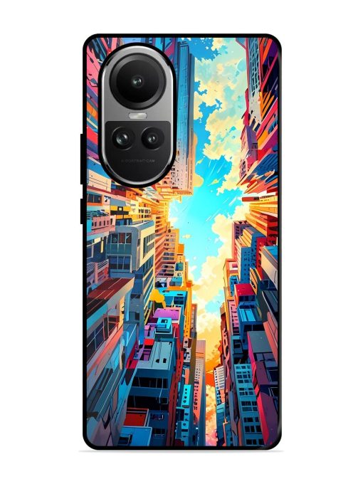 Skyward City Glossy Soft Edge Case for Oppo Reno 10 Pro (5G) Chachhi