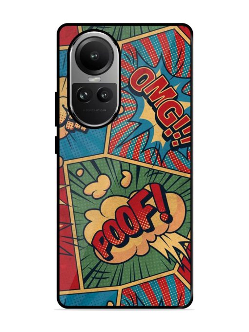 Comic Book Chaos Glossy Soft Edge Case for Oppo Reno 10 Pro (5G)