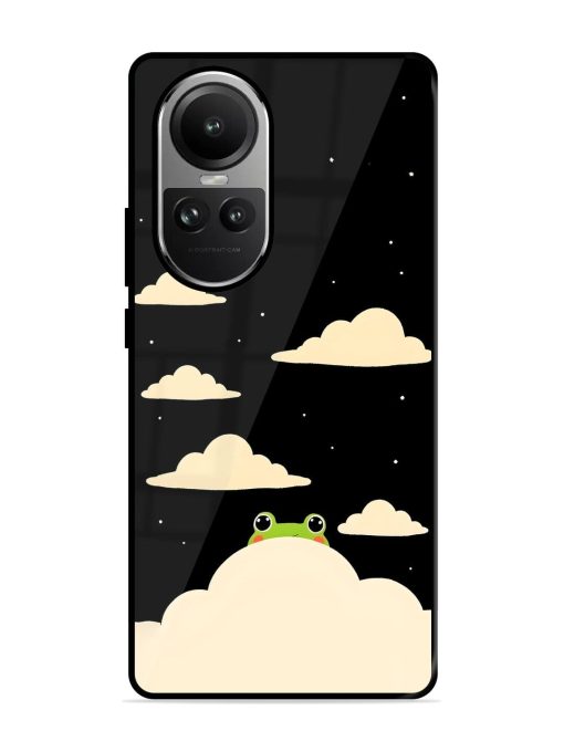 Froggy Night Sky Glossy Soft Edge Case for Oppo Reno 10 Pro (5G) Chachhi