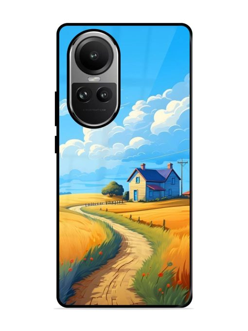 Countryside Cottage Glossy Soft Edge Case for Oppo Reno 10 Pro (5G) Chachhi