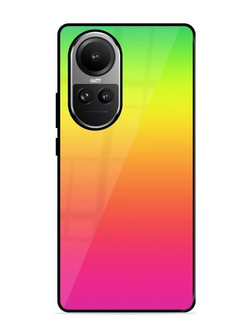 Rainbow Gradient Glossy Soft Edge Case for Oppo Reno 10 Pro (5G)