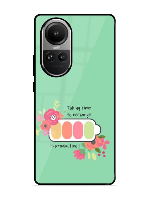 Recharge And Bloom Glossy Soft Edge Case for Oppo Reno 10 Pro (5G) Chachhi