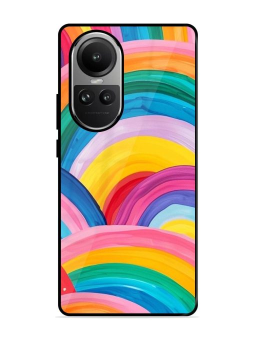 Rainbow Cascade Glossy Soft Edge Case for Oppo Reno 10 Pro (5G) Chachhi