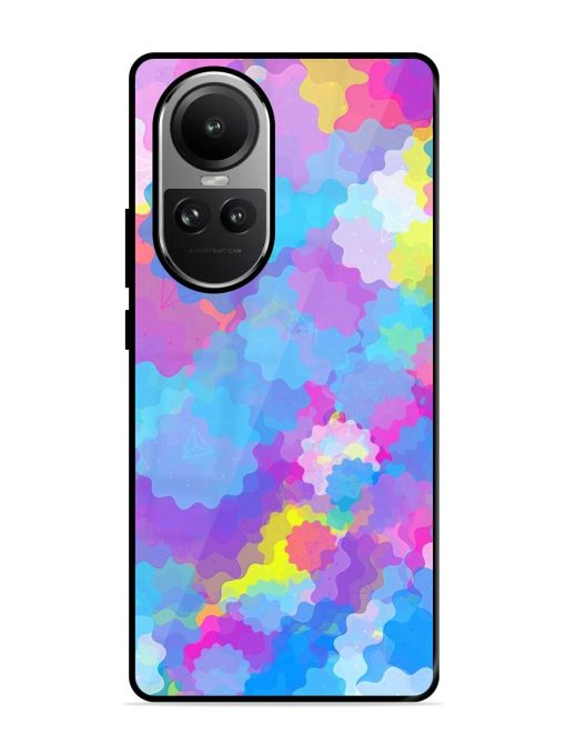 Psychedelic Cloud Burst Glossy Soft Edge Case for Oppo Reno 10 Pro (5G) Chachhi