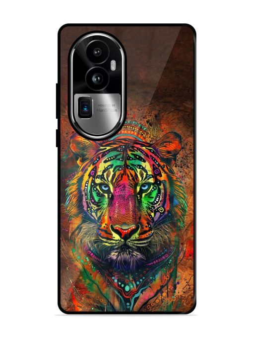 Cosmic Tiger Glossy Soft Edge Case for Oppo Reno 10 Pro Plus (5G) Chachhi